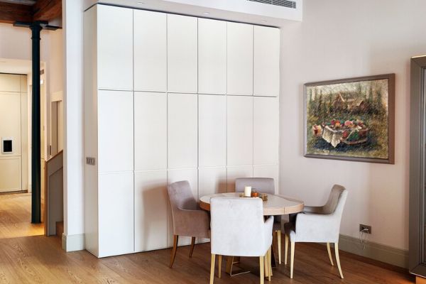 Armario a medida lacado en blanco - Armarios AMP